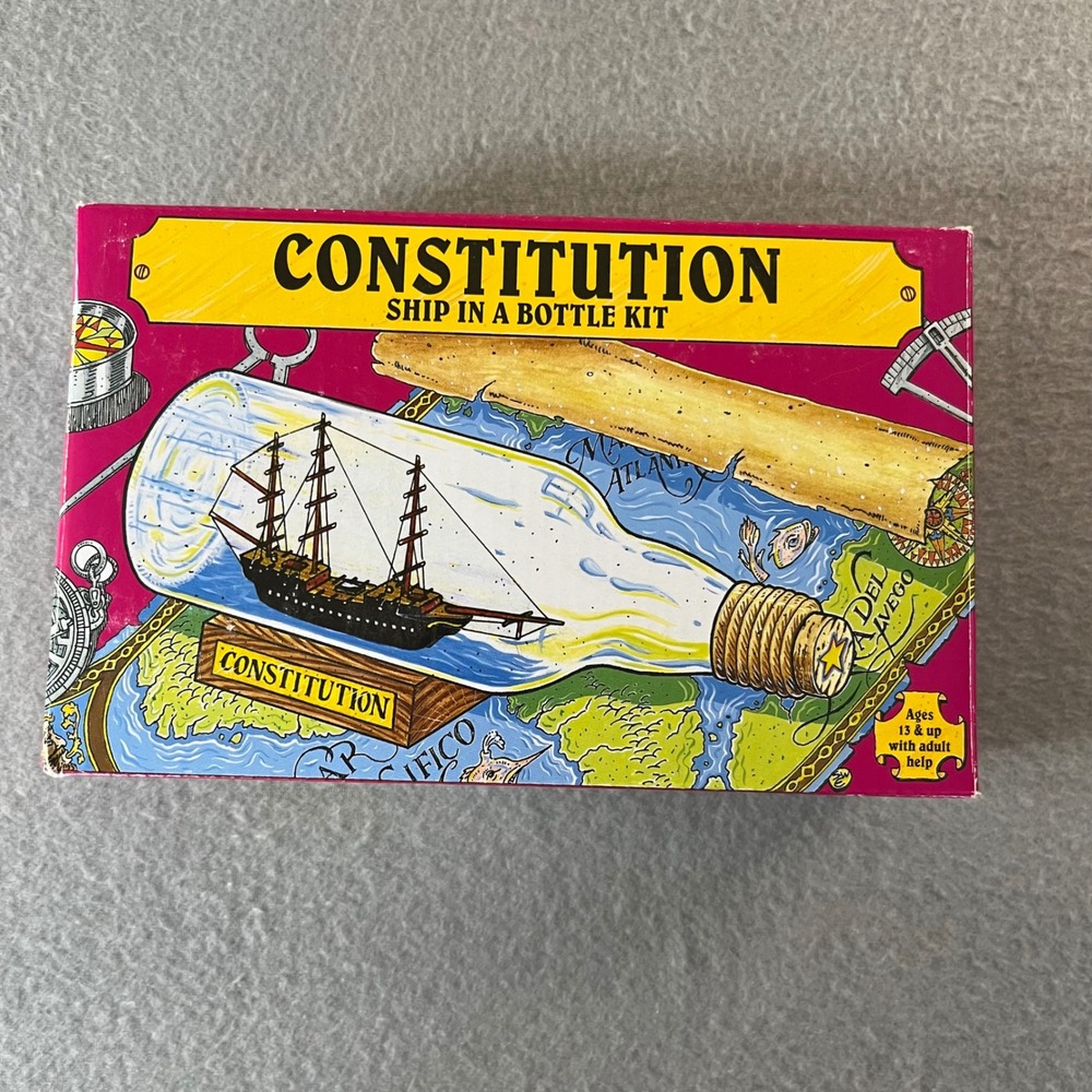 Cape Shore Constitution Ship in a Bottle‎ Kit Model 203 Old Ironsides New Box